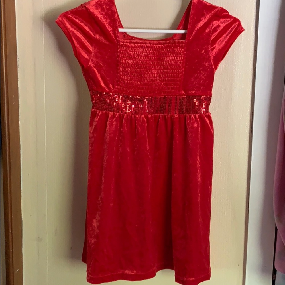 Girls velvet dress
